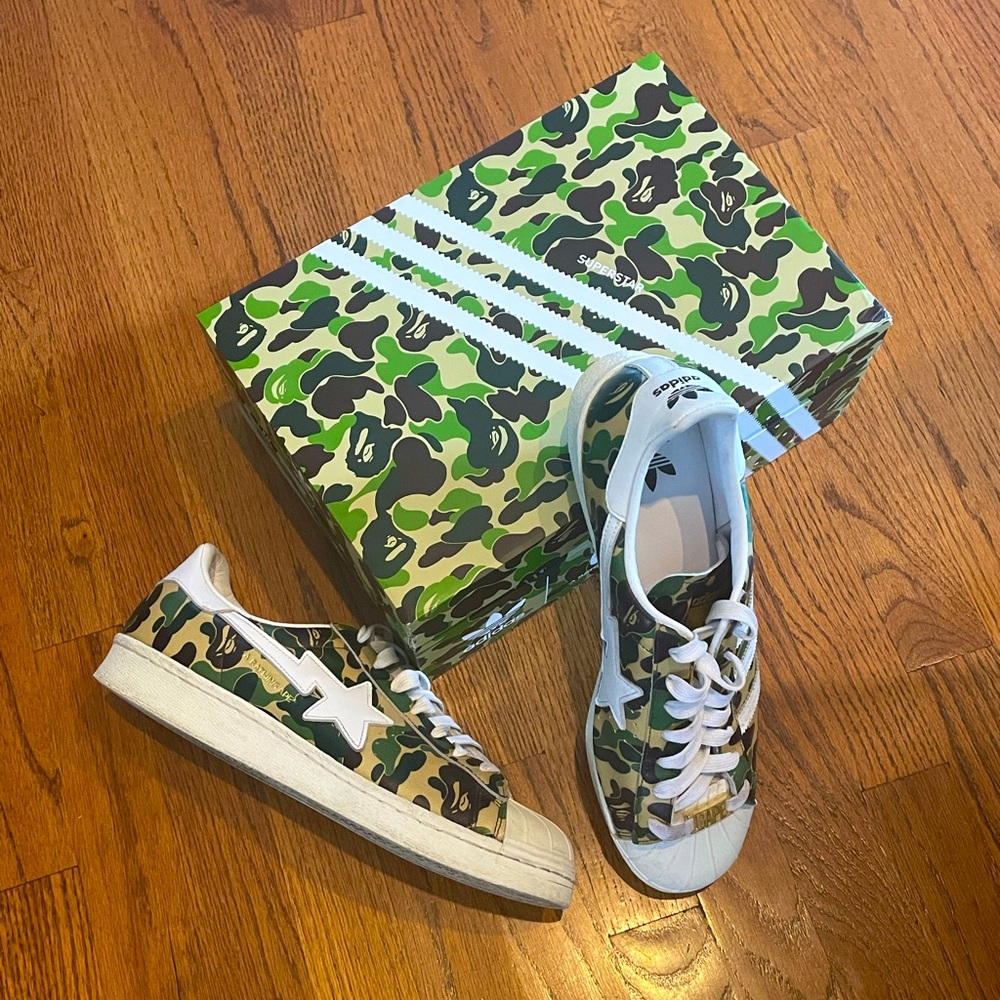 ADIDAS Superstar 80’s Bape camo shell